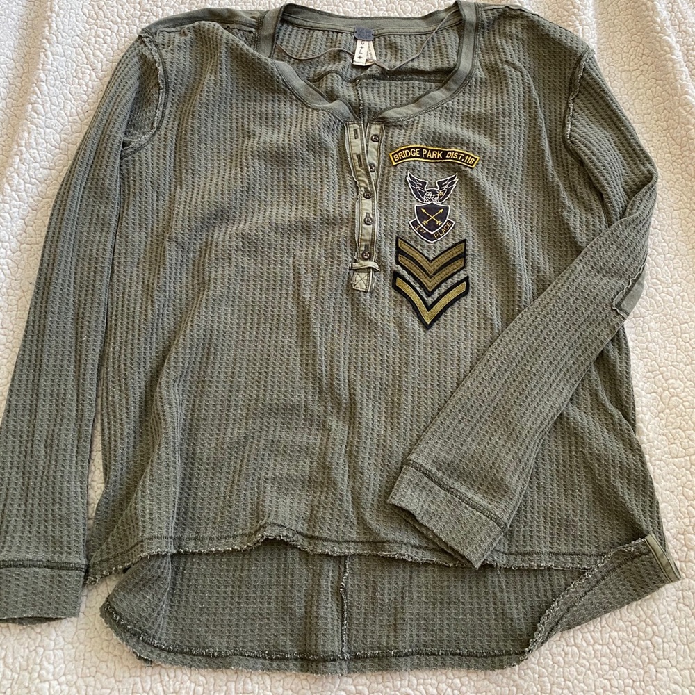 Free people green camo thermal